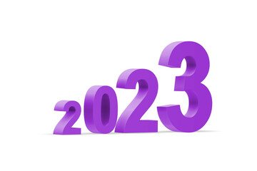 Growth concept with year of 2023 - 3d rendering