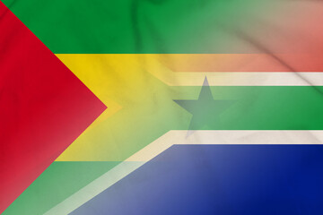 Sao Tome and Principe and South Africa political flag international contract ZAF STP