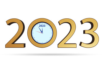 Illustration of new year of 2023