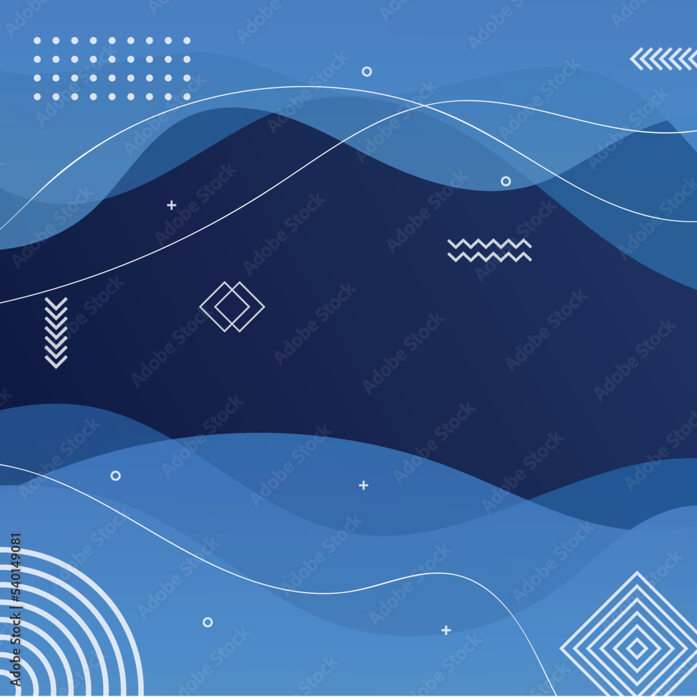 Wall mural abstract background with dynamic effect. motion vector illustration. trendy gradients and geometric 