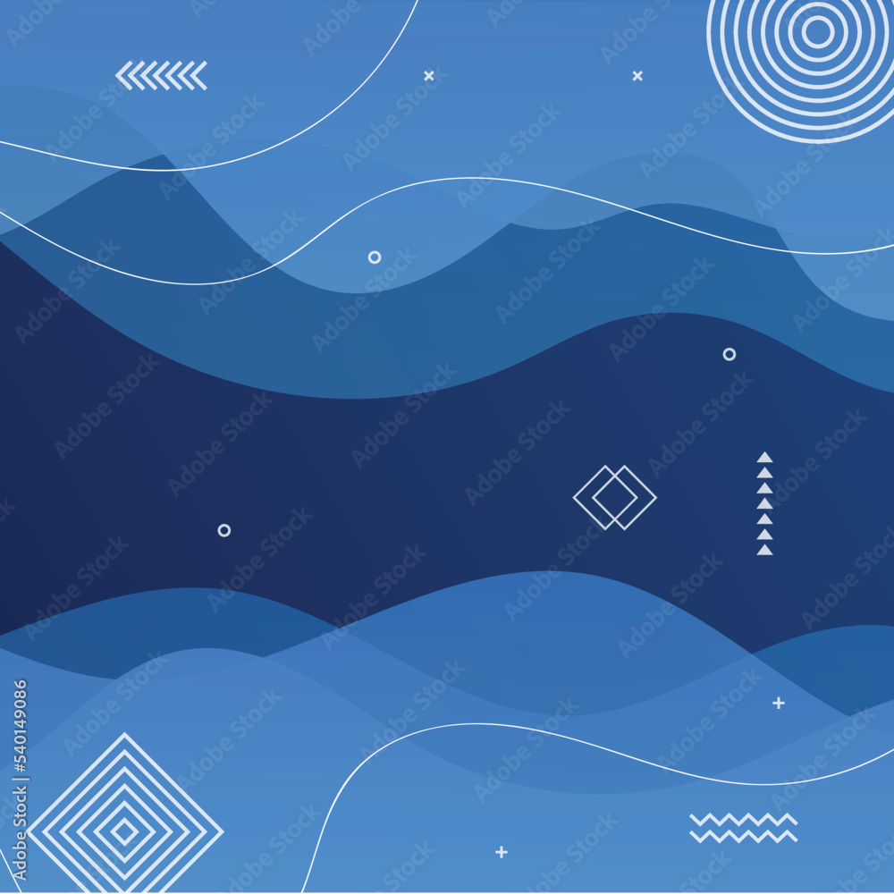 Wall mural abstract background with dynamic effect. motion vector illustration. trendy gradients and geometric 