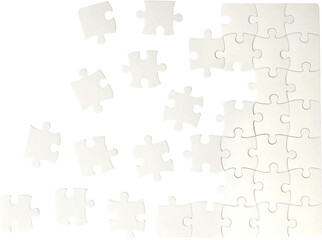 Puzzle connect puzzles isolated connection connect the dots teamwork - obrazy, fototapety, plakaty