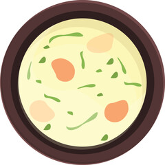 Milk sauce soup icon cartoon vector. Cuisine food. Meal portugal