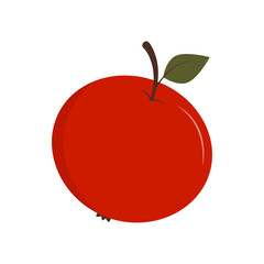 Red apple, food, vitamins, fruits, vector,  red.