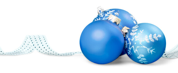 Christmas decorations isolated  on white background