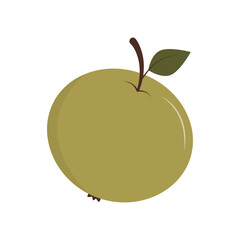Apple, green apple, food, vitamins, fruit, vector, green.