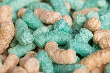 Colorful corn sticks for a quick breakfast