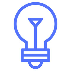 bulb idea lamp startup line icon