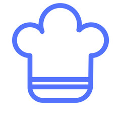 chef chef hat cook kitchen line icon