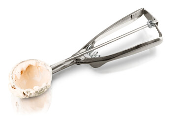 Ice cream scoop scoop spoon isolated frozen sphere candy