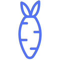 carrot vegetable healthy organic food line icon