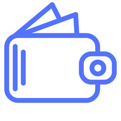 cash money pay wallet line icon