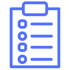 checklist form poll survey line icon