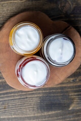 delicious yogurt with strawberry flavor