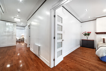Luxury renovated furnished apartment in Montreal with finished basement, backyard, loundry,...