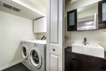 Luxury renovated furnished apartment in Montreal with finished basement, backyard, loundry,...