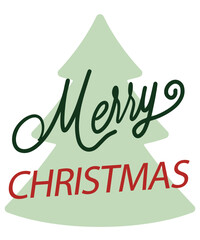 merry christmas lettering