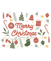 christmas icons set