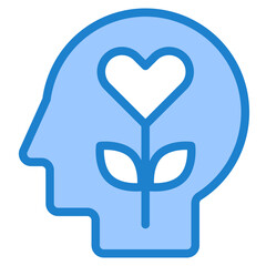 Emotion blue style icon