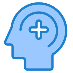 Head blue style icon