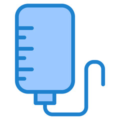 Obraz premium Intravenous blue style icon