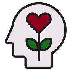 Emotion color line style icon