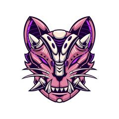 Mechanical cat head mask