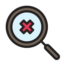 Obraz premium Search color line style icon