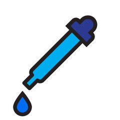 Dropper color line style icon