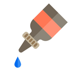 Eye drop flat style icon