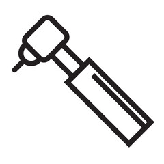 Dentail drill outline style icon