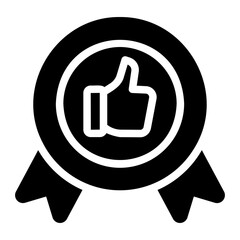 Obraz premium best seller glyph icon