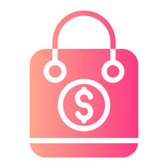 shopping bag gradient icon