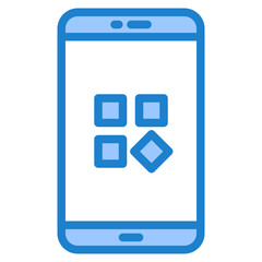 Application blue style icon