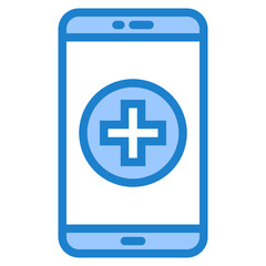 Health blue style icon