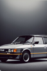 Obraz na płótnie Canvas 80's model luxury car