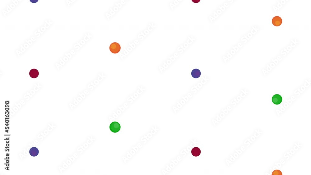 Poster set colors points pattern animation