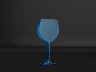 Glass wine glass symbol