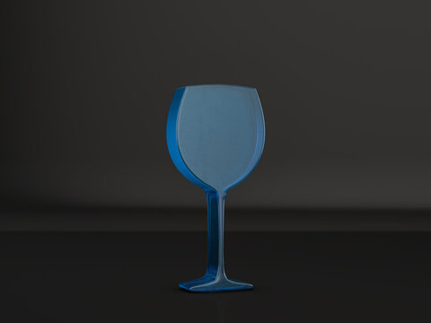 Glass wine glass symbol
