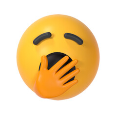 Laughing. ROFL emoji, funny to tears emoticon 3D