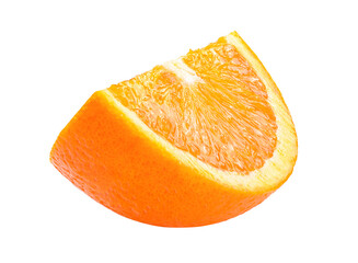 slice of orange fruit on transparent png