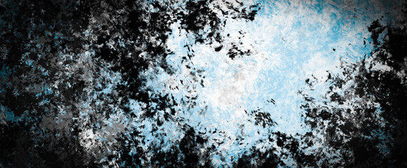 抽象的　水墨画　青空　背景素材