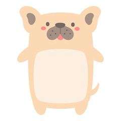 cartoon pet text frame cute dogs and cats for kids