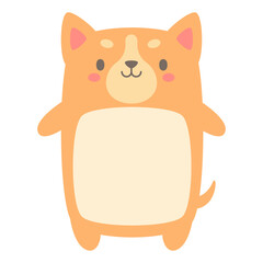 cartoon pet text frame cute dogs and cats for kids