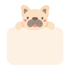 cartoon pet text frame cute dogs and cats for kids