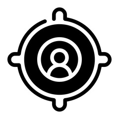 Icon Goal With Style Glyph