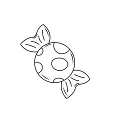 Doodle candy illustration line art