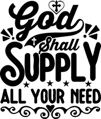 Jesus and Bible Verse religious, motivational, Lettering t-shirt design