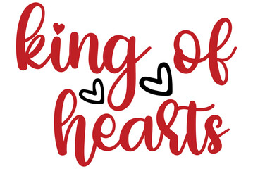 Naklejka na ściany i meble king of hearts, Valentine SVG Design, Valentine Cut File, Valentine SVG, Valentine T-Shirt Design, Valentine Design, Valentine Bundle, Heart, Valentine Love