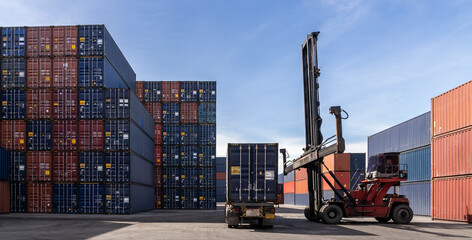 Logistic Export Import Concept